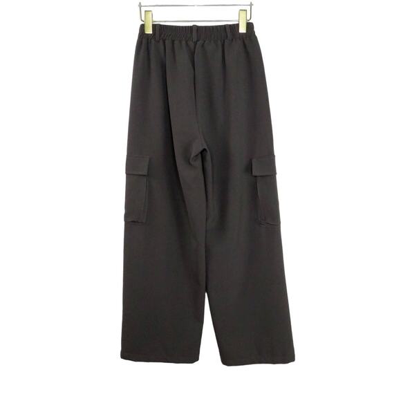 Shein Gray Wide Leg Cargo Pants Medium - Picture 3 of 6